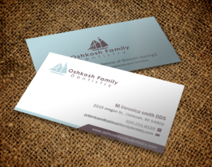 Visitenkarten-Design von Brand aid für Oshkosh Family Dentistry | Design: #11240223
