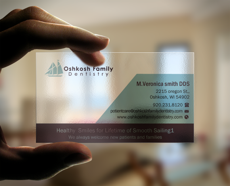 Business Card Design by Brand aid for Oshkosh Family Dentistry | Design #11240225