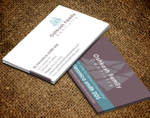 Business Card Design by chandrayaan.creative for Oshkosh Family Dentistry | Design: #11169344