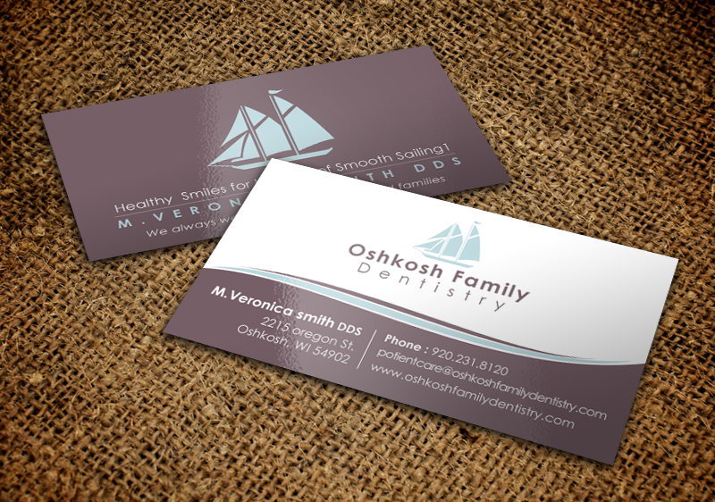 Visitenkarten-Design von chandrayaan.creative für Oshkosh Family Dentistry | Design #11169356