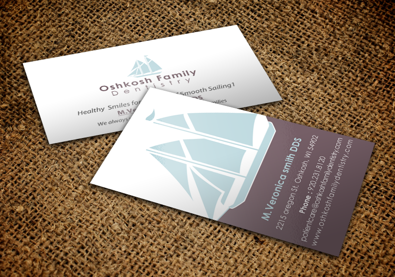 Visitenkarten-Design von chandrayaan.creative für Oshkosh Family Dentistry | Design #11169357