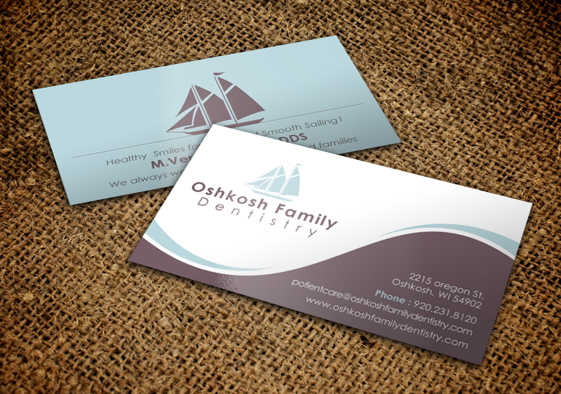Business Card Design by chandrayaan.creative for Oshkosh Family Dentistry | Design #11169358