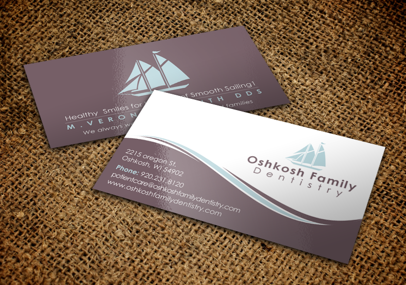 Business Card Design by chandrayaan.creative for Oshkosh Family Dentistry | Design #11169360
