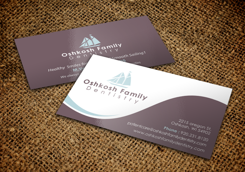 Business Card Design by chandrayaan.creative for Oshkosh Family Dentistry | Design #11169362