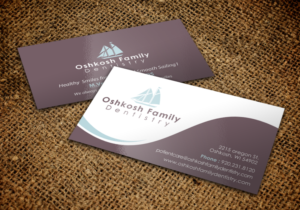 Business Card Design by chandrayaan.creative for Oshkosh Family Dentistry | Design: #11169362