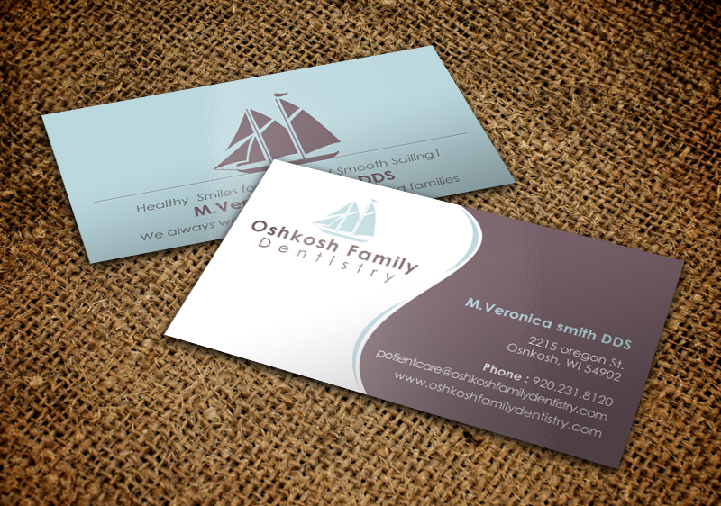 Business Card Design by chandrayaan.creative for Oshkosh Family Dentistry | Design #11240183