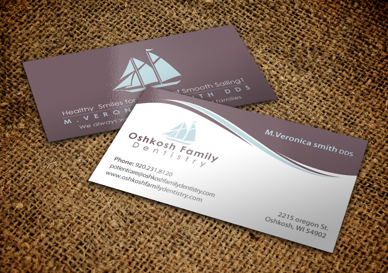 Business Card Design by chandrayaan.creative for Oshkosh Family Dentistry | Design #11240184
