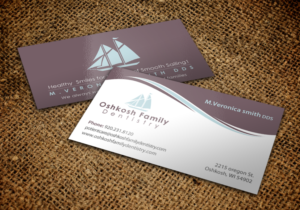 Business Card Design by chandrayaan.creative for Oshkosh Family Dentistry | Design: #11240184
