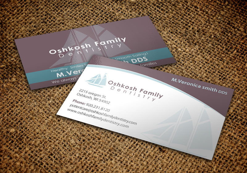 Business Card Design by chandrayaan.creative for Oshkosh Family Dentistry | Design #11240185