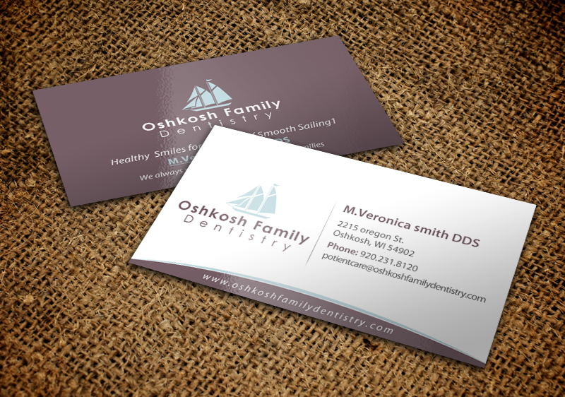 Business Card Design by chandrayaan.creative for Oshkosh Family Dentistry | Design #11240187