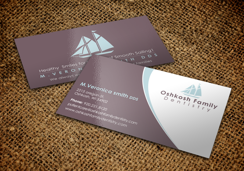 Business Card Design by chandrayaan.creative for Oshkosh Family Dentistry | Design #11240189