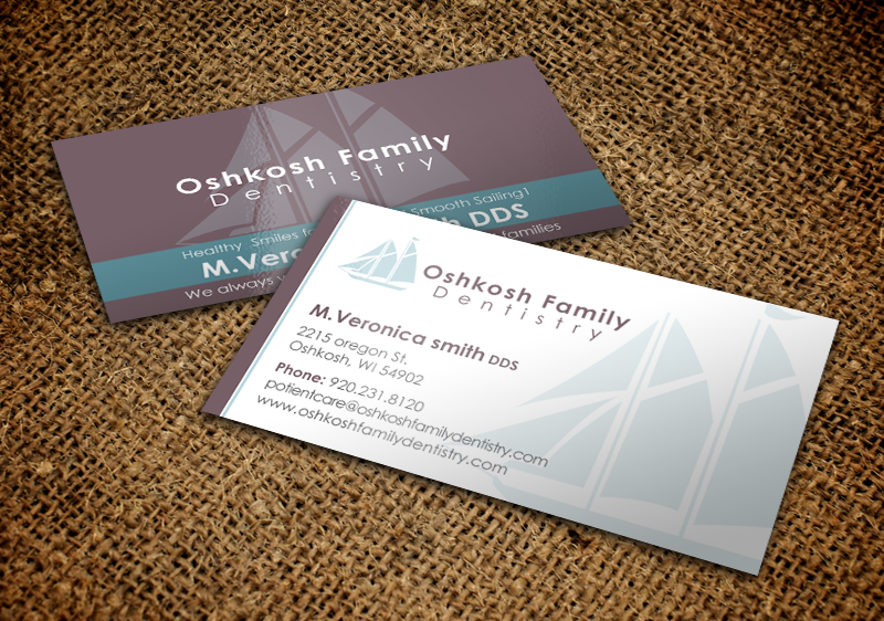 Business Card Design by chandrayaan.creative for Oshkosh Family Dentistry | Design #11240192