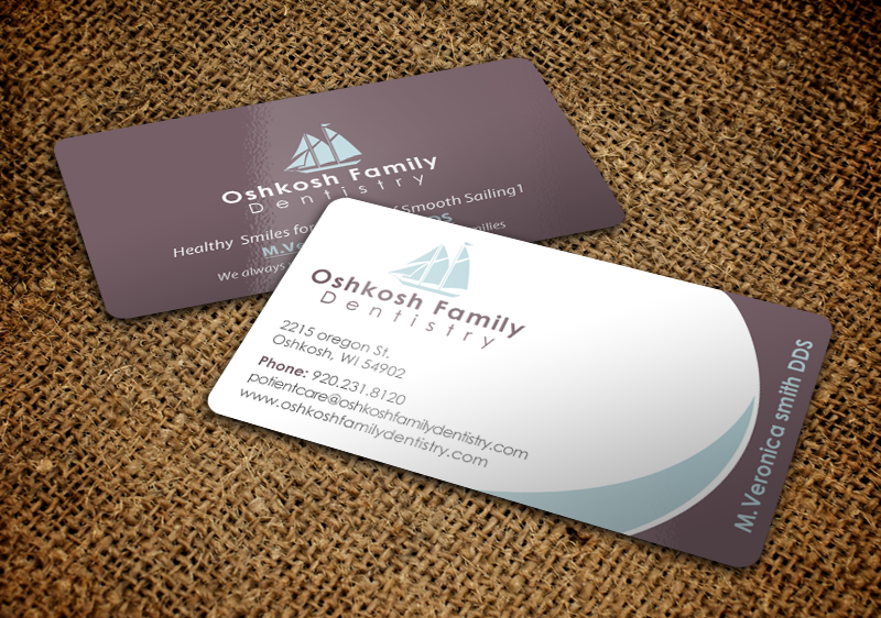 Business Card Design by chandrayaan.creative for Oshkosh Family Dentistry | Design #11240194