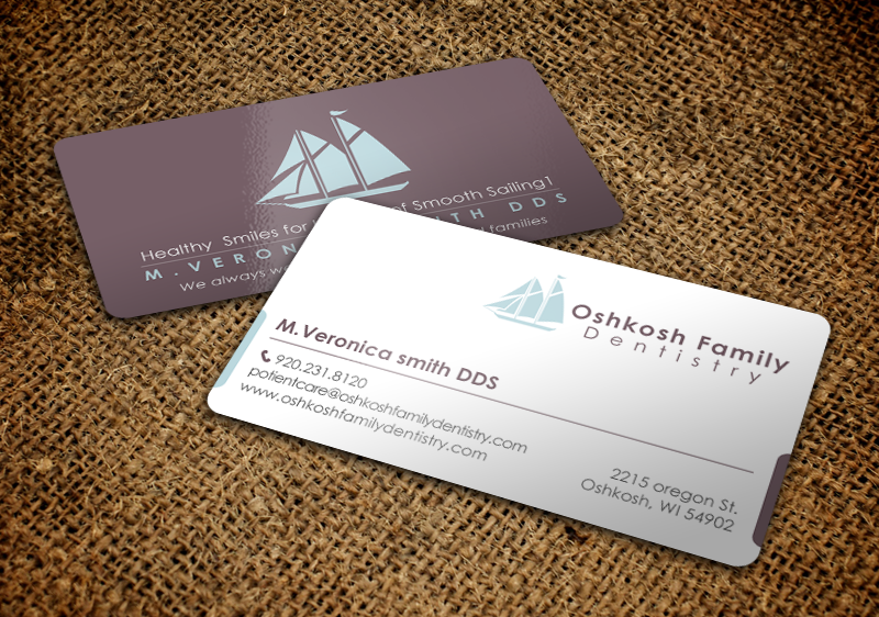 Business Card Design by chandrayaan.creative for Oshkosh Family Dentistry | Design #11240196