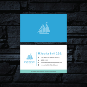 Visitenkarten-Design von GMWIRE für Oshkosh Family Dentistry | Design: #11297102