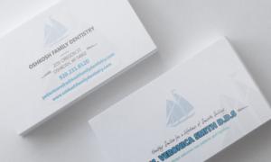 Visitenkarten-Design von Graphik4life für Oshkosh Family Dentistry | Design #11169673