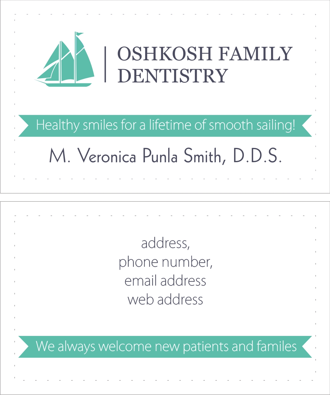 Design de Carte de Visite par Aldrin Augustin pour Oshkosh Family Dentistry | Design #11335886