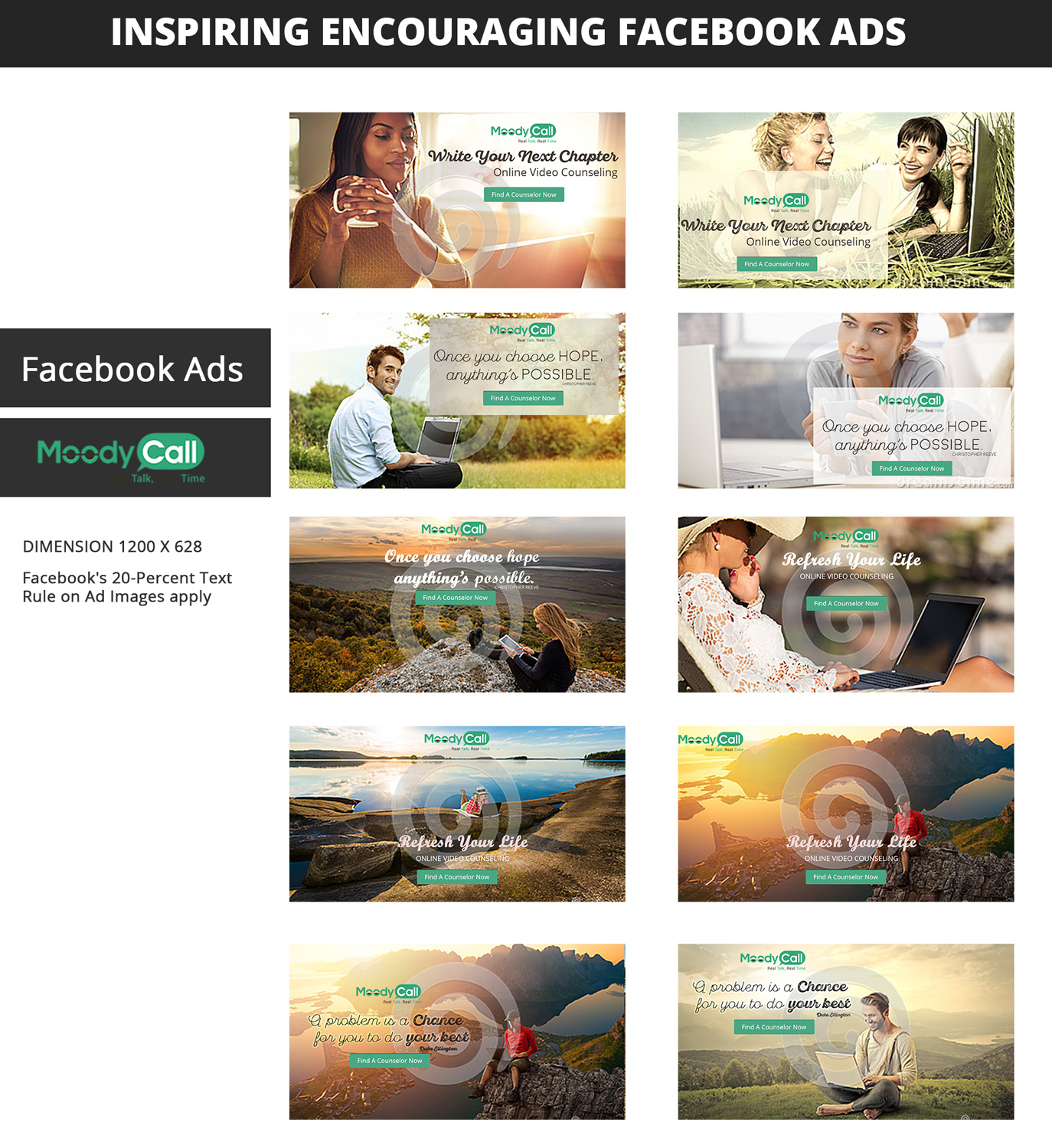Diseño de Facebook por Kristina Andonoff para MoodyCall | Diseño #11161749