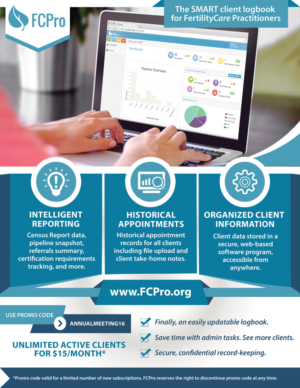 Web app startup flyer for niche market fertility professionals | Flyer Design by Ena