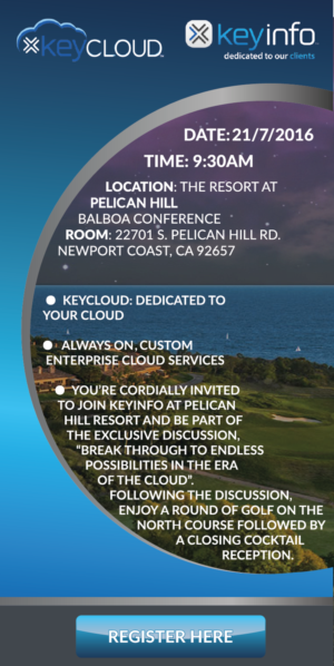 Invitation Design by INNOVA CREATIVE for Key Information Systems | Design: #11213222