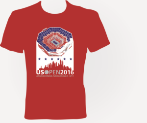 Wholesale Apparel company designs for the US Tennis Open | T-shirt Design by jayneel_s