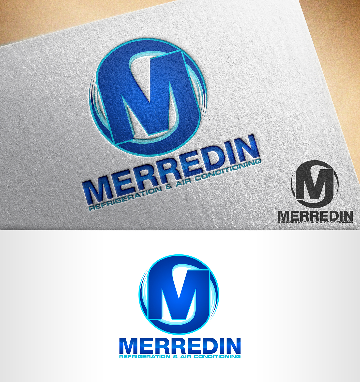 Diseño de Logo por nivleik para Merredin refrigeration  | Diseño #11457451