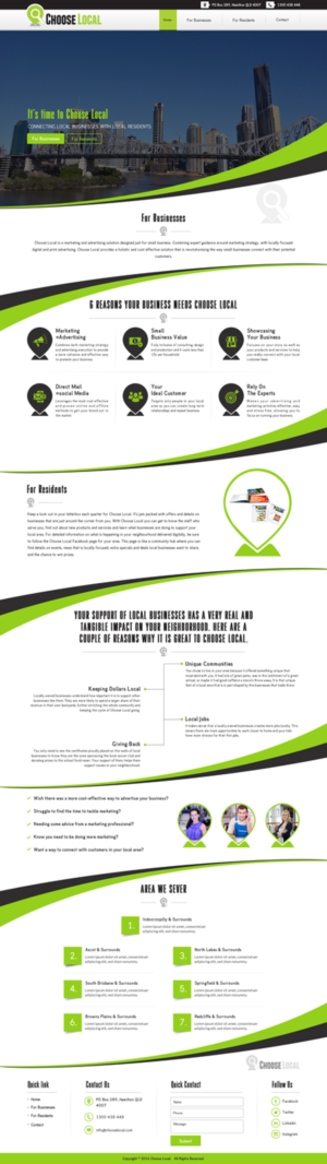 1 Page Website Responsive HTML Refresh | Web-Design von Sbss