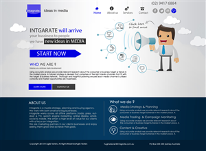 Web Design by adam designs for Intagrate | Design: #2302167