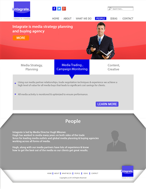 Web Design by NC-17 for Intagrate | Design: #2306153