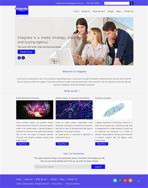Web Design by pb for Intagrate | Design: #2300553