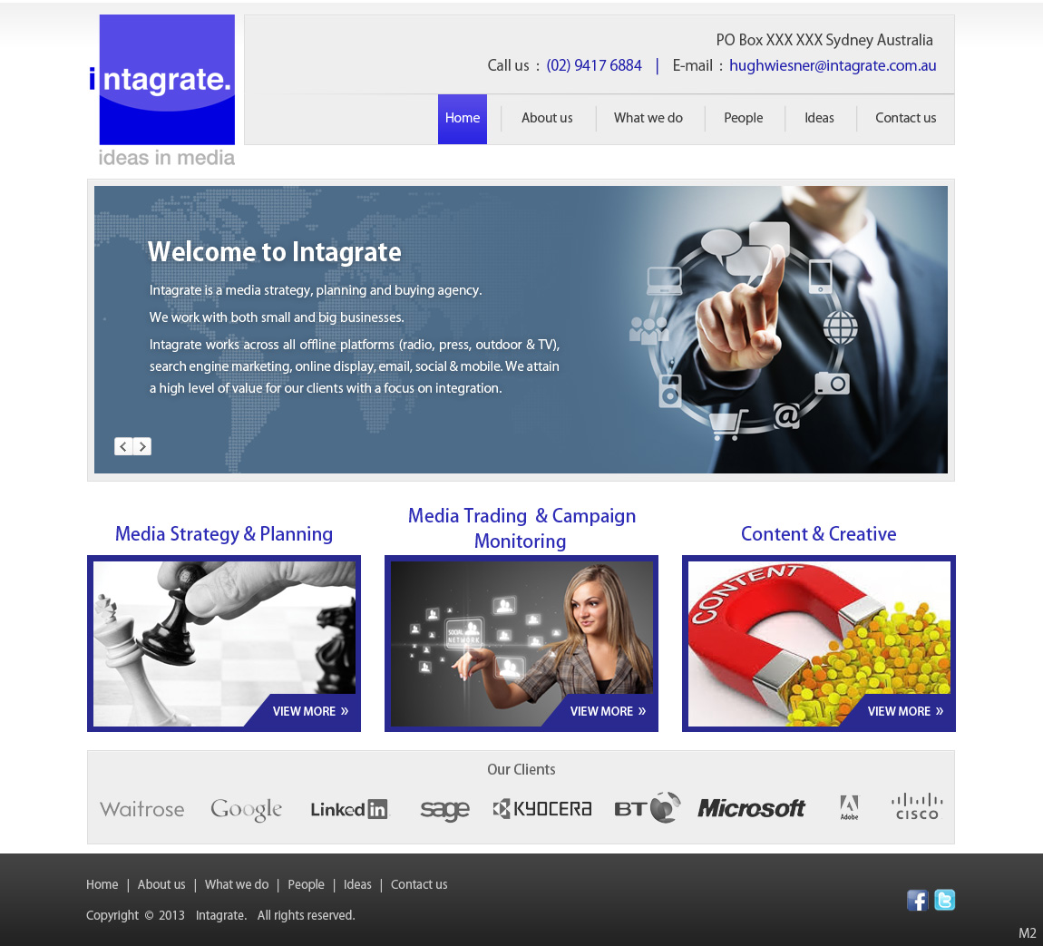 Web Design by pb for Intagrate | Design #2300557