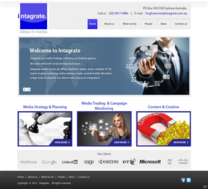 Web Design by pb for Intagrate | Design: #2300557