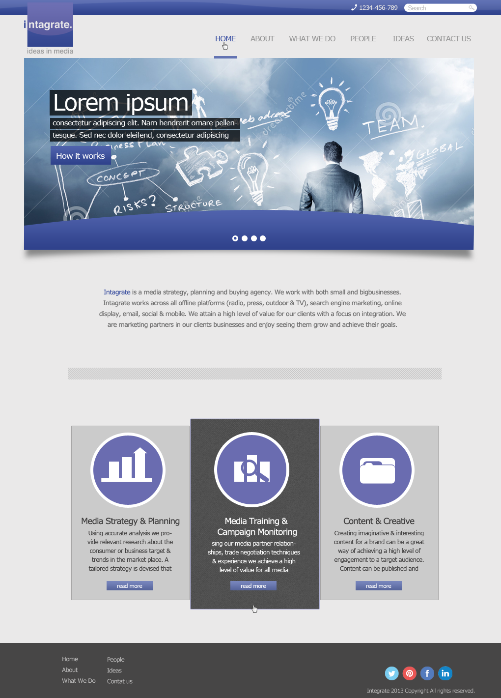 Web Design by JM for Intagrate | Design #2301019