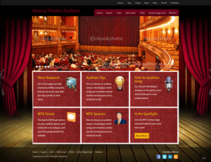 MusicalTheatreAudition.net Needs A Dramatic Wordpress Design