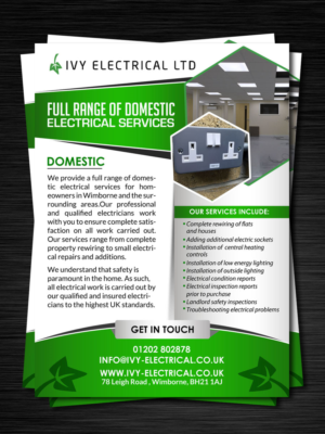 Flyer-Design von debdesign für Ivy Electrical | Design: #11159963