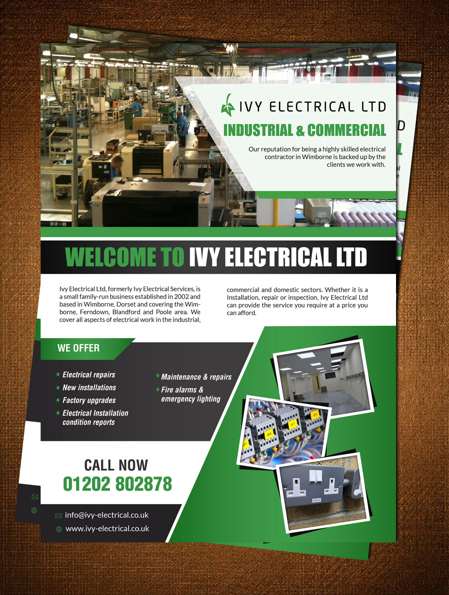 Flyer-Design von creative.bugs für Ivy Electrical | Design #11158166