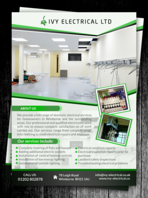 Flyer-Design von creative.bugs für Ivy Electrical | Design: #11159885