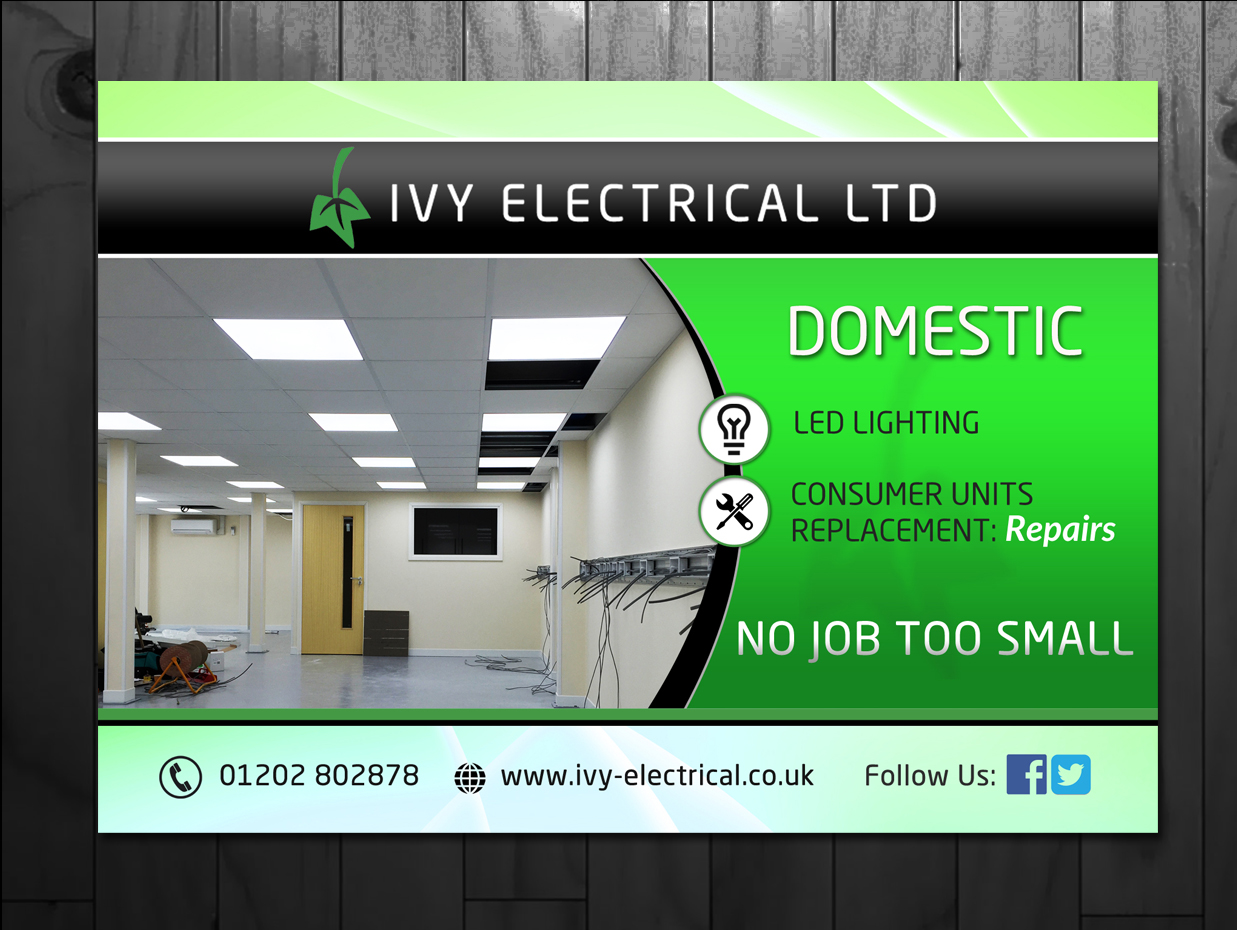 Diseño de Flyer por innovative earth para Ivy Electrical | Diseño #11177559