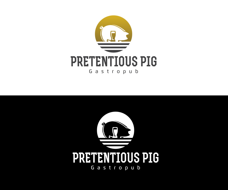 Logo Design by Spektron Designs for The Pretentious Pig Gastropub | Design #11197813