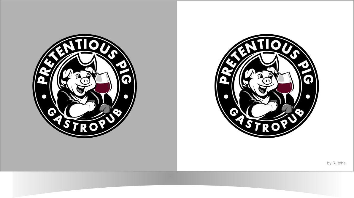 Design de Logo par r-toha pour The Pretentious Pig Gastropub | Design #11179291