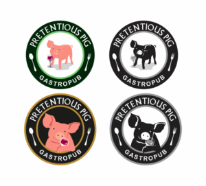 Diseño de Logo por pa2pat para The Pretentious Pig Gastropub | Diseño #11164656