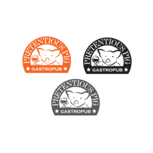 Logo Design by J S L M for The Pretentious Pig Gastropub | Design: #11166341