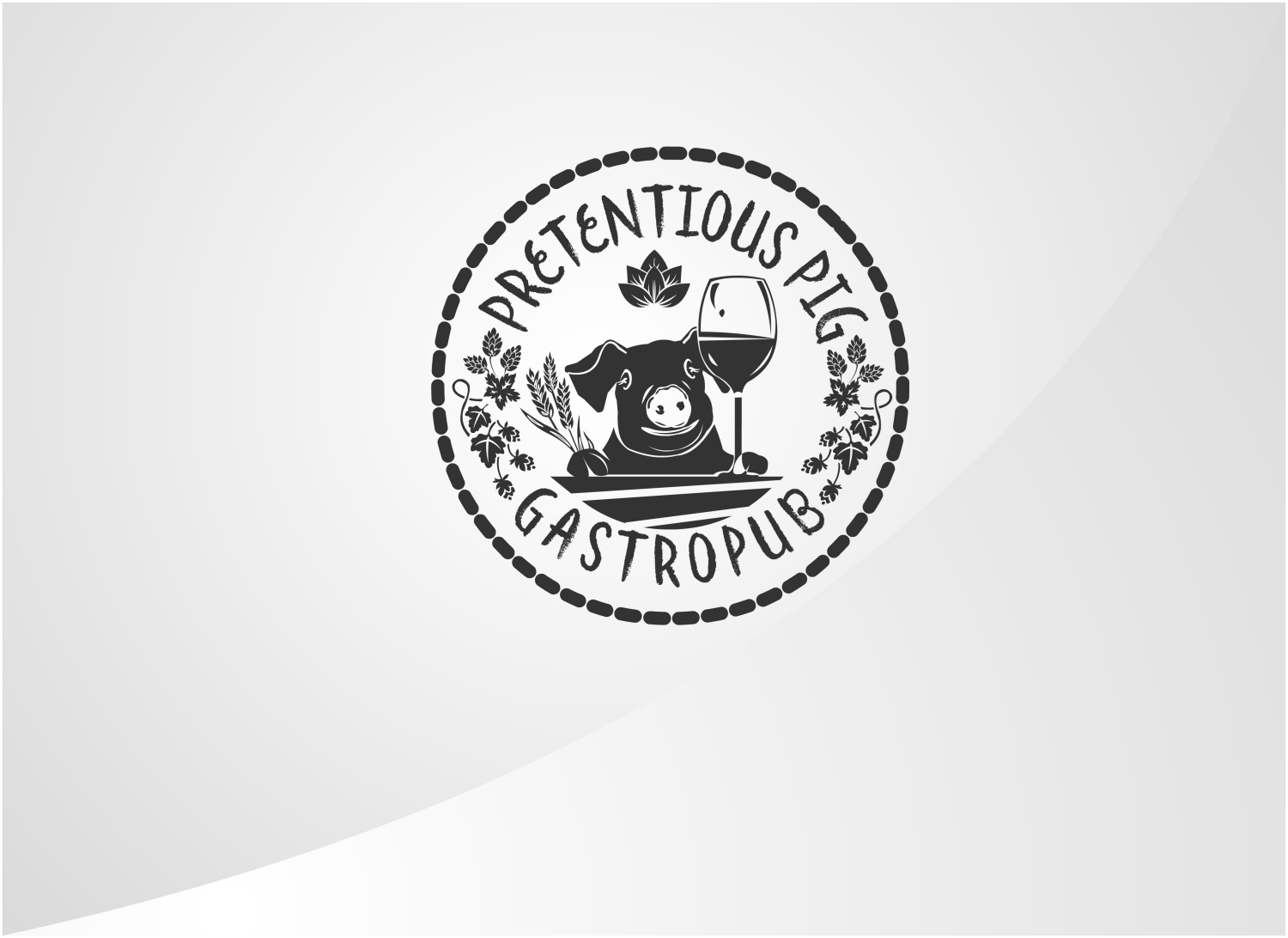 Logo Design by Kero for The Pretentious Pig Gastropub | Design #11165254