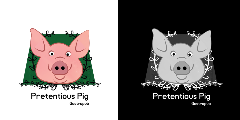 Logo Design by turky for The Pretentious Pig Gastropub | Design #11164268