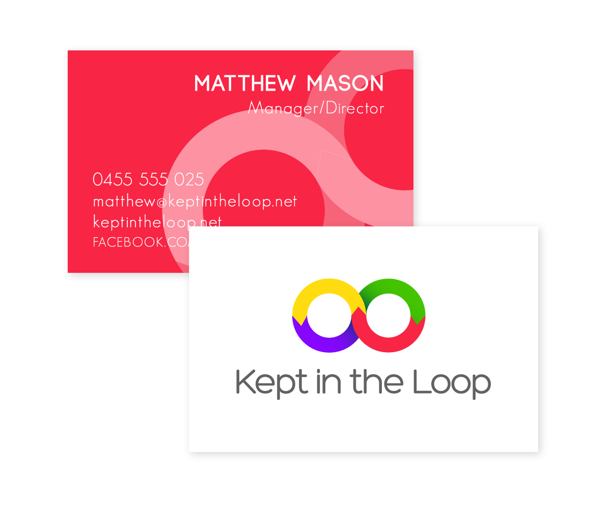 Design de Carte de Visite par  Juice for Breakfast pour Kept in the Loop | Design #2294994