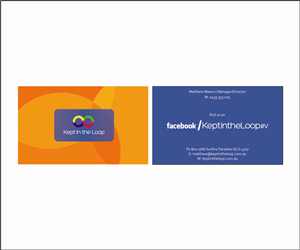 Business Card Design by C R E O for Kept in the Loop | Design: #2323240