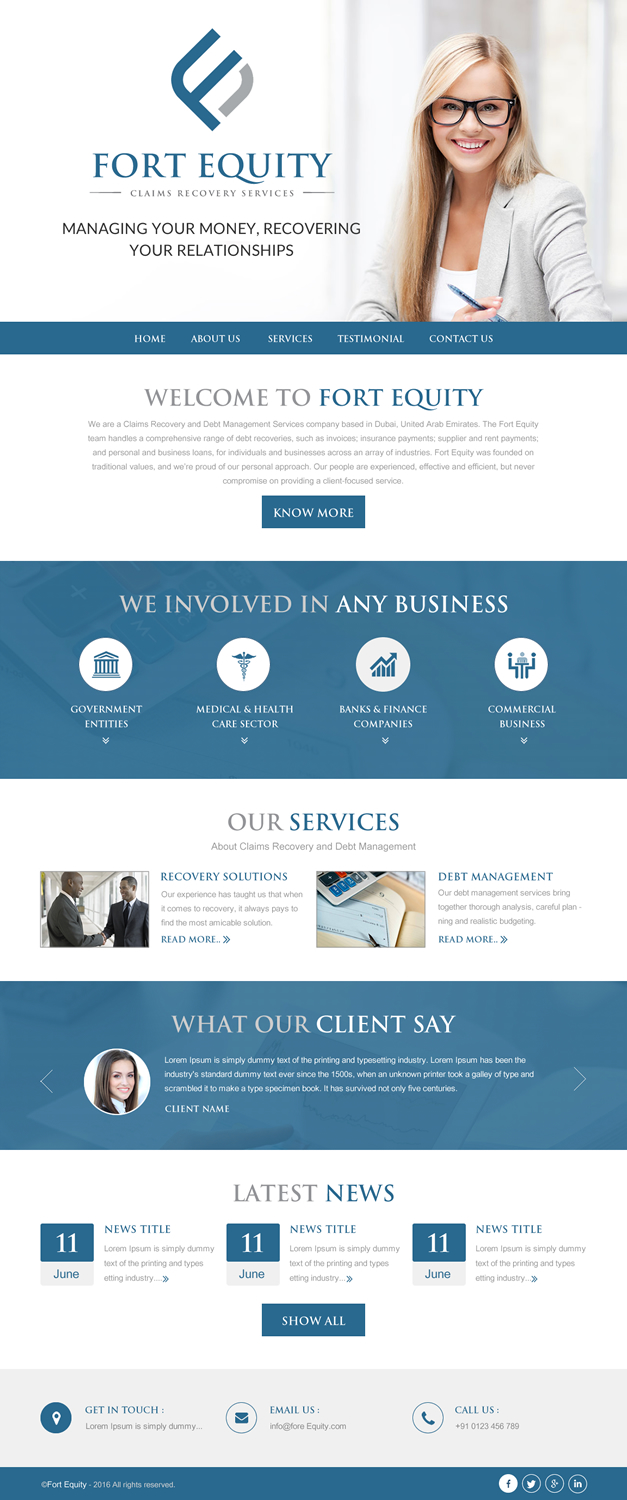 Web Design by rightway for this project | Design #11179338