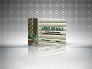 Diseño de Tarjeta de Presentación por Cyanide Design para Ariska Van Essen. Vertical Blind Cleaning, Repairs and Temporary Insulation Solutions for Windows. | Diseño: #2305317