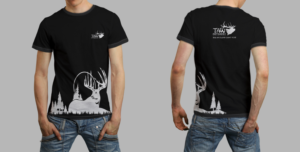 Big Antlers Cant Hide T-shirt design for TAW Outdoors | Design de T-shirt par SL Designer