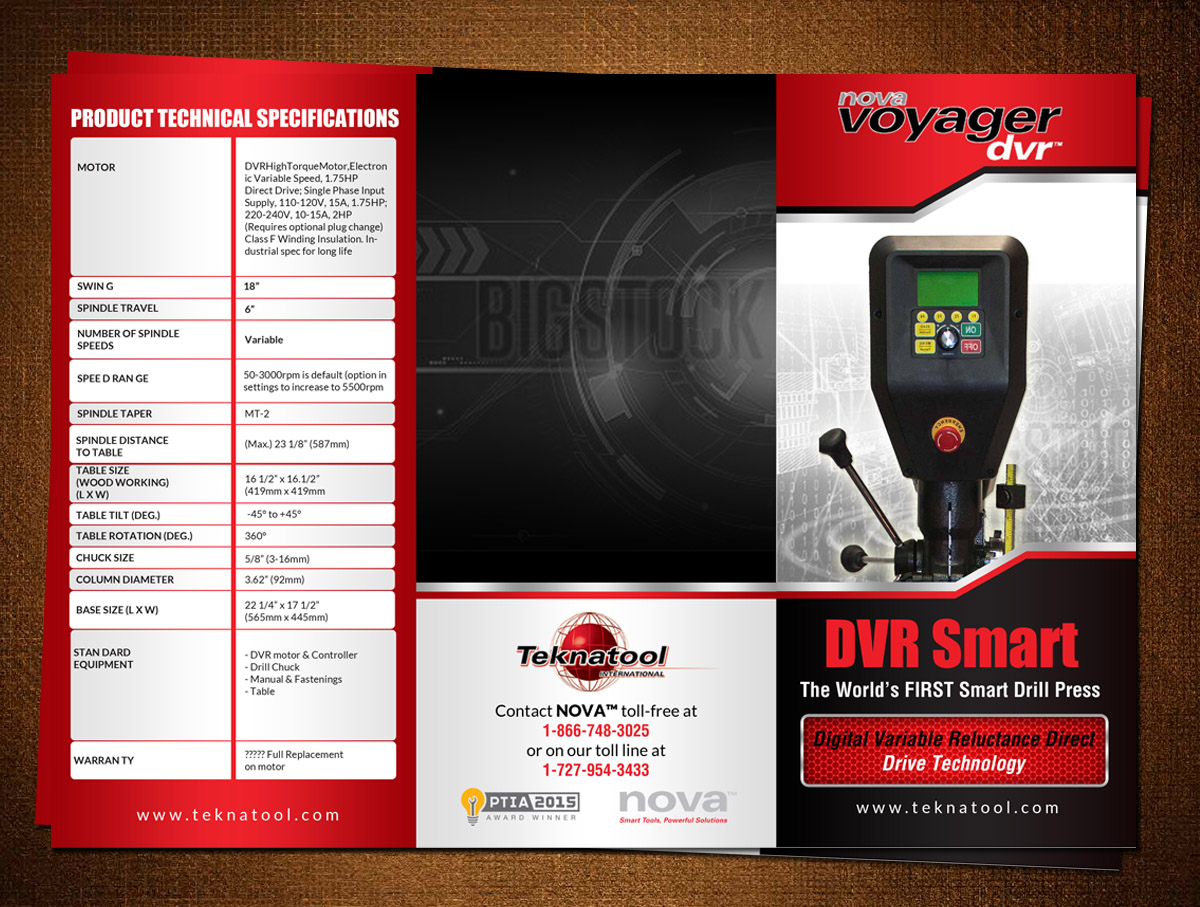 Diseño de Flyer por creative.bugs para Teknatool USA Inc  | Diseño #11177437